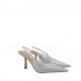 Zapato De Tacón Vinilo Transparente Slingback